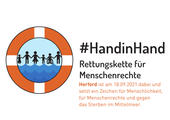 Beteiligung des Integrationsrates an der der Rettungskette fr Menschenrechte - #HandinHand# am 18. September 2021