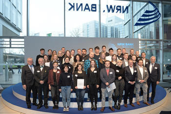 Bild vergrern: Preisträger des Studentischen Ideenwettbewerbs 2017 der NRW.BANK